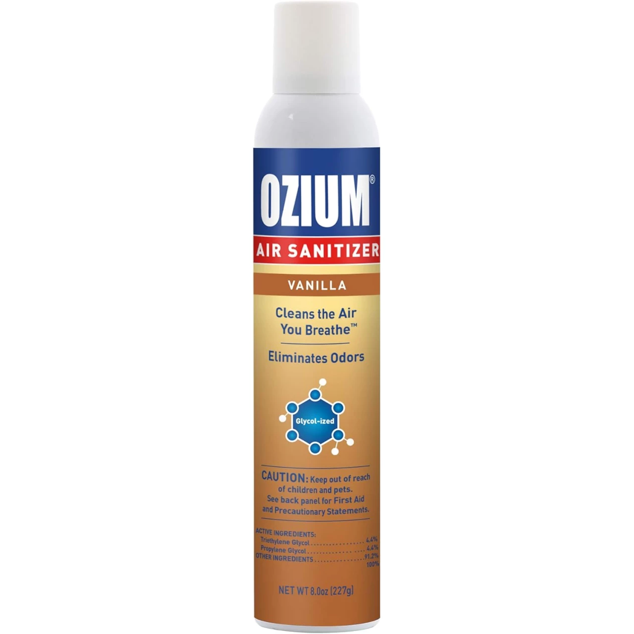 Ozium 8 Oz. Air Sanitizer &amp; Odor Eliminator 1 Pack for Homes, Cars, Offices and More, Vanilla
