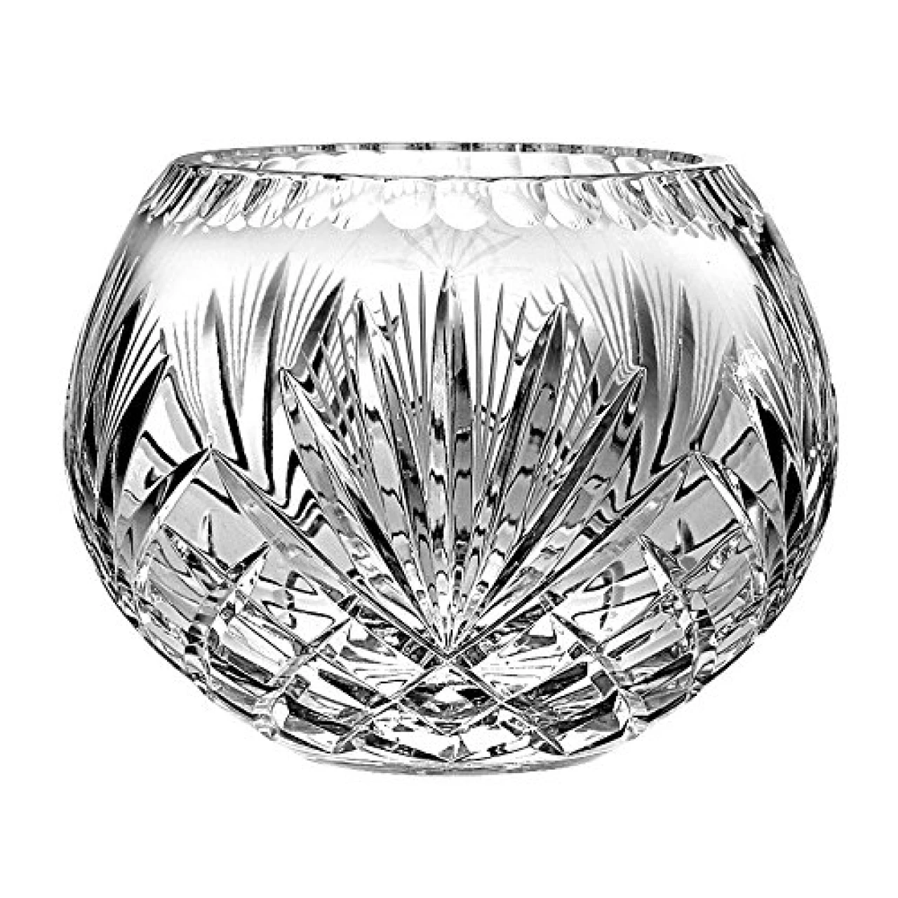 Barski European Hand Cut Majestic Crystal Rose Bowl, 8&quot; D