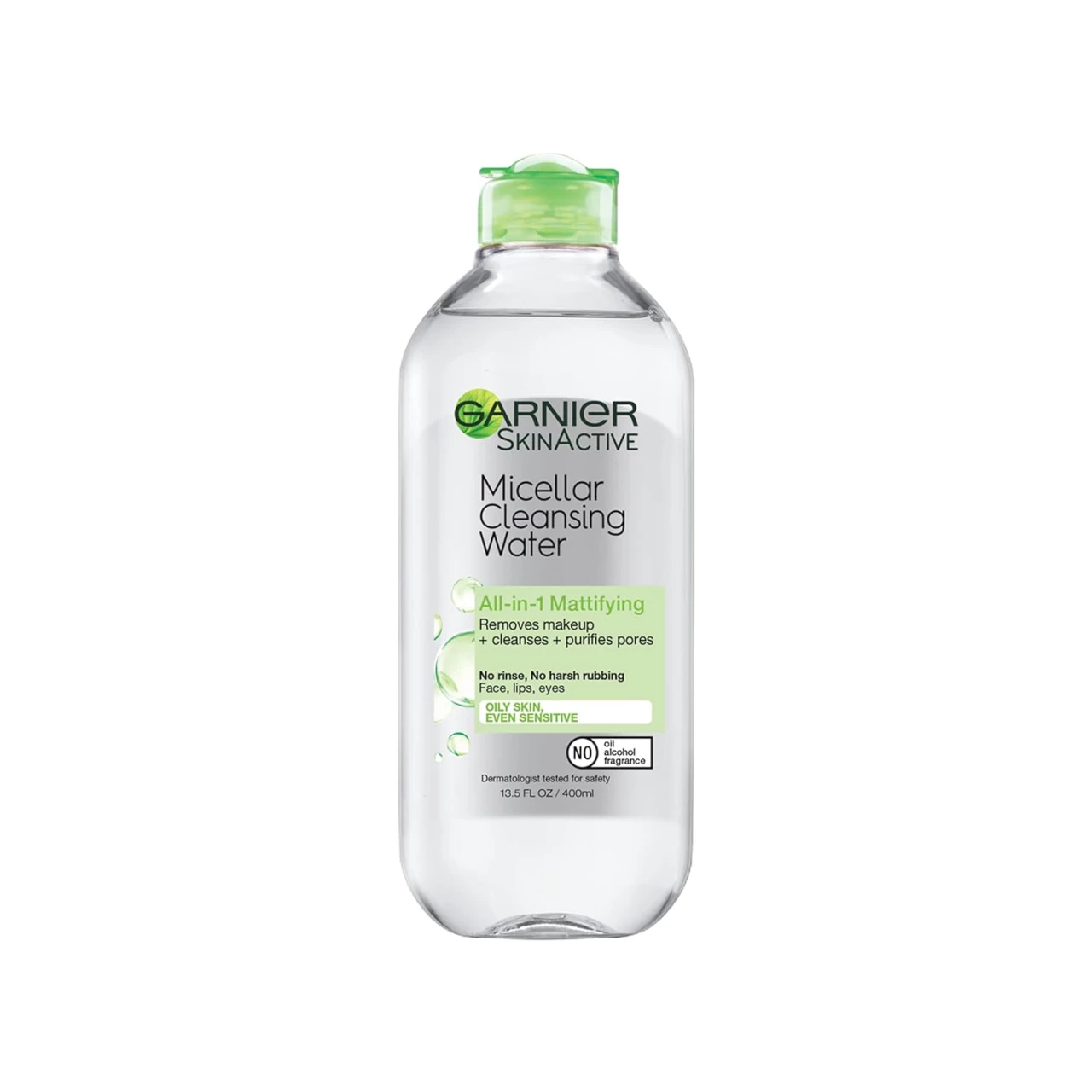 Garnier SkinActive Micellar Water for Oily Skin, Facial Cleanser &amp; Makeup Remover, 13.5 Fl Oz (400mL) 1 Count (Packaging May Vary)