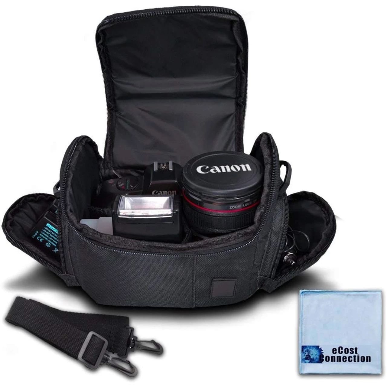 Medium Soft Padded Camera Equipment Bag/Case for Nikon, Canon, Sony, Pentax, Olympus Panasonic, Samsung &amp; Many More