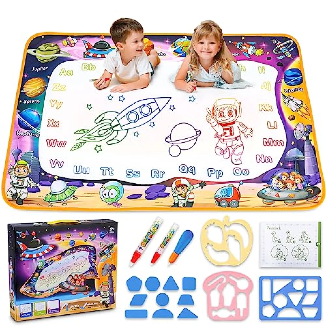 Water Doodle Mat - Kids Painting Writing Doodle Board Toy
