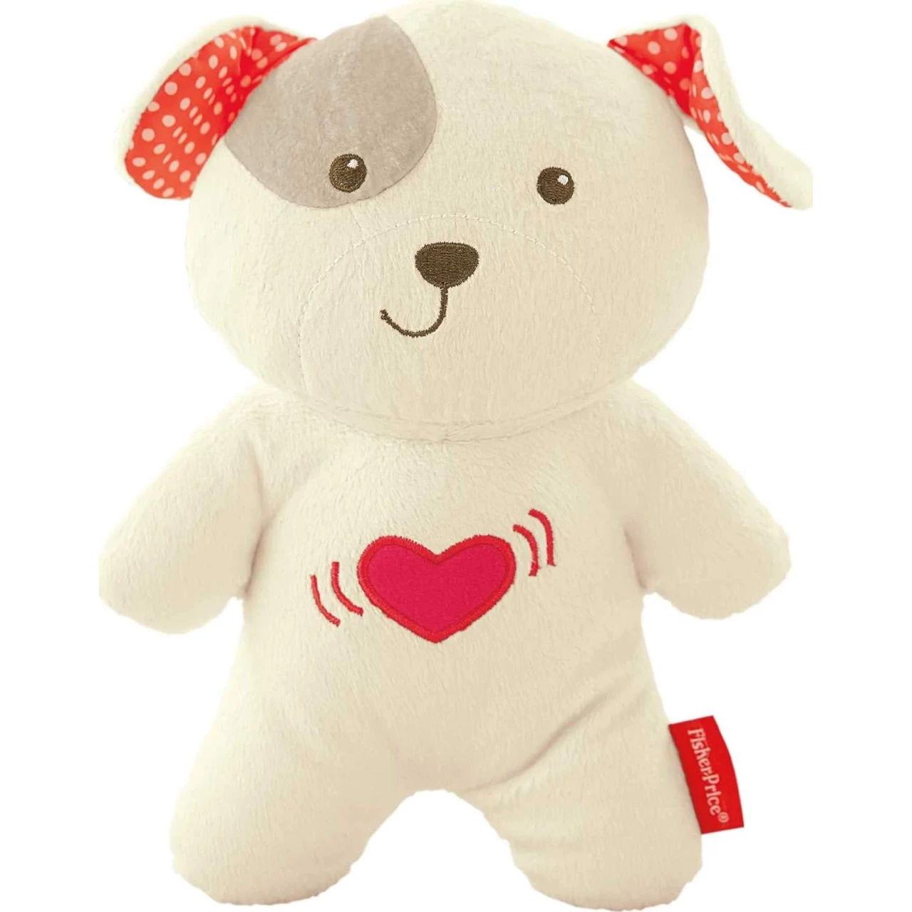 Fisher Price Portable Sound Machine Calming Vibrations Cuddle Soother Plush Dog Infant Toy