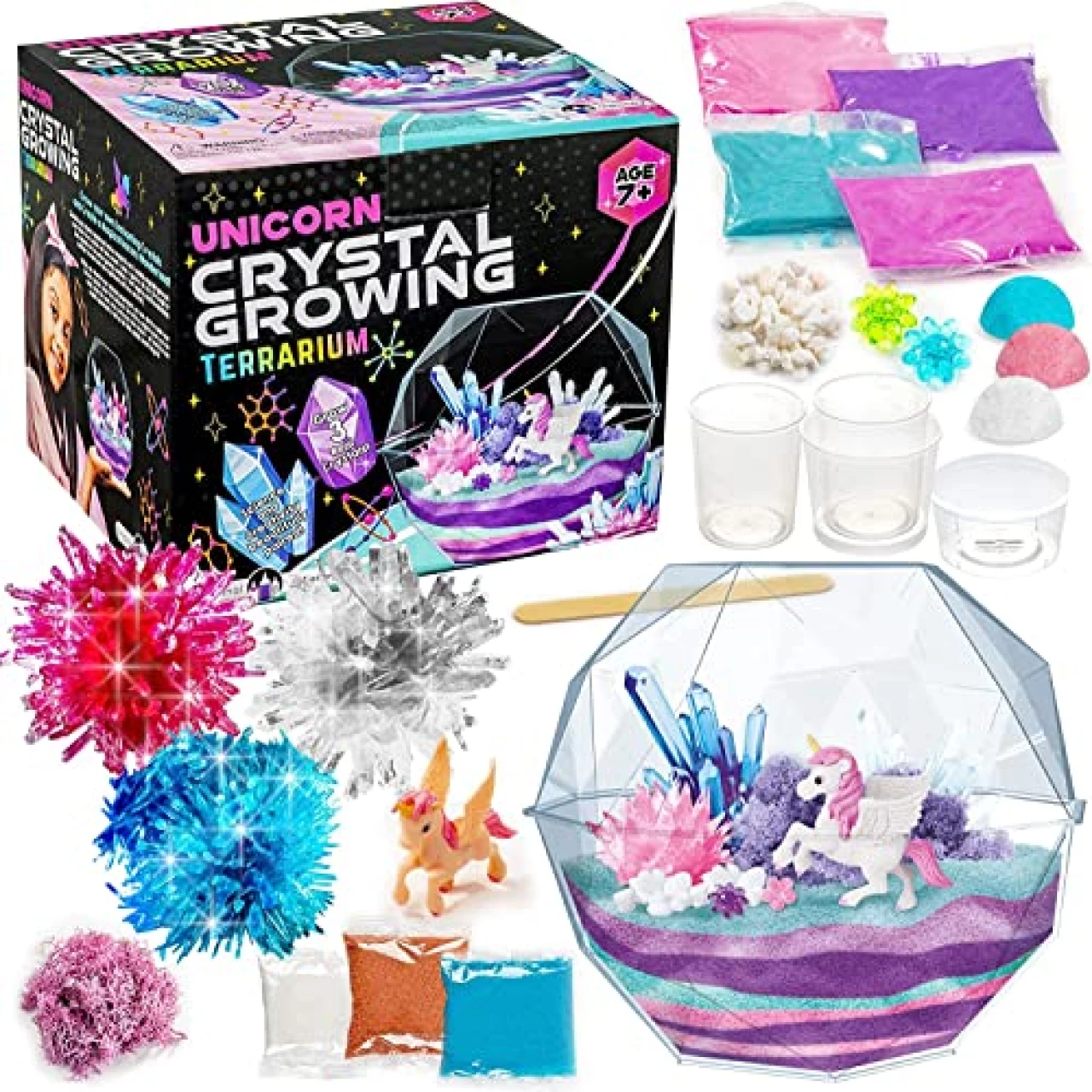 Original Stationery Grow Your Own Crystal Unicorn Terrarium Kit