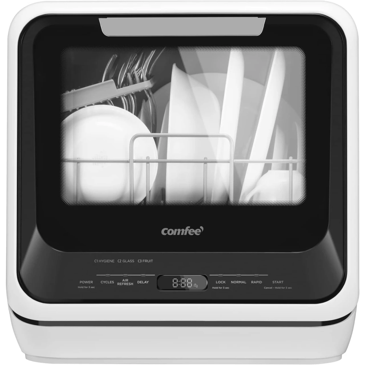 COMFEE&rsquo; Portable Dishwasher Countertop, Mini Dishwasher
