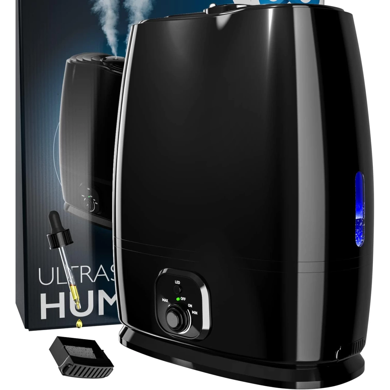 50-Hour Ultrasonic Cool Mist Humidifiers for Bedroom (6L)