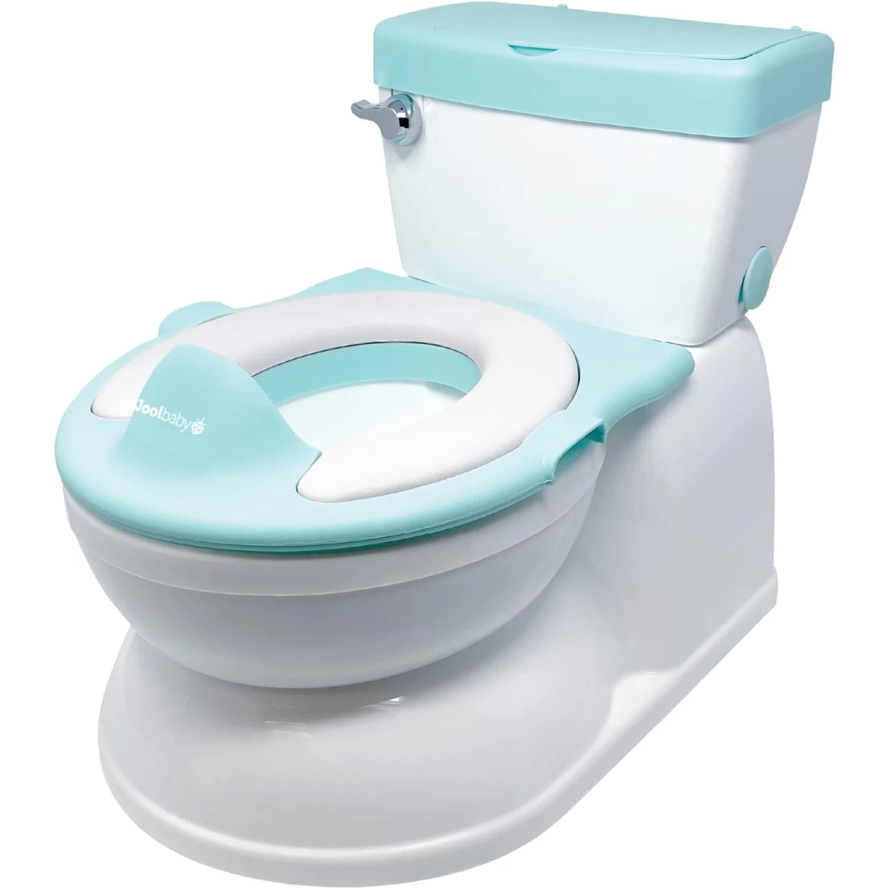 Real Feel Potty with Wipes Storage, Transition Seat &amp; Disposable Liners - Realistic Toilet - Easy to Clean &amp; Assemble - Jool Baby (Aqua)