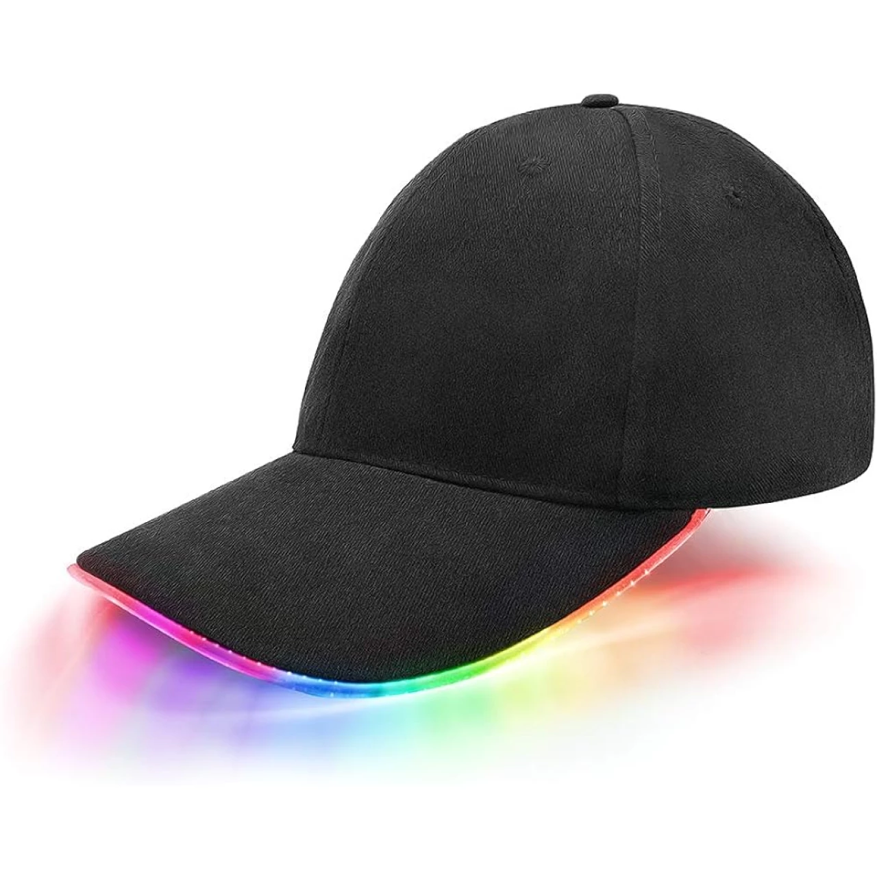 JIGUOOR LED Hat Light Up Baseball Cap Flash Glow Party Hat Rave Accessories for Festival Club Stage Hip-hop Performance