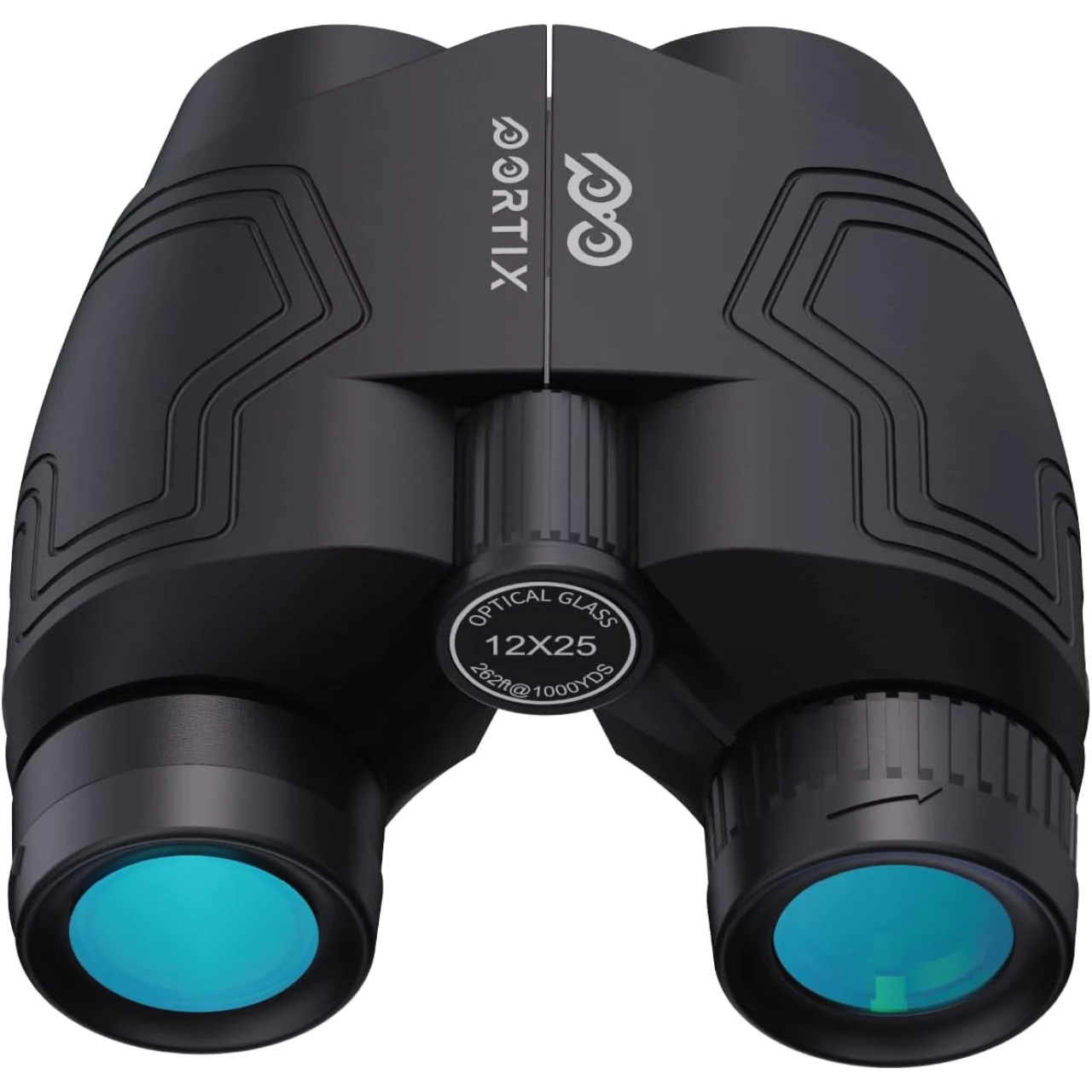 New 2023 12x25 Compact Binoculars for Adults Kids with Low Light Night Vision - Waterproof Easy Focus Binoculars for Hunting Bird Watching Outdoor Travel Sport Games - Large Eyepiece