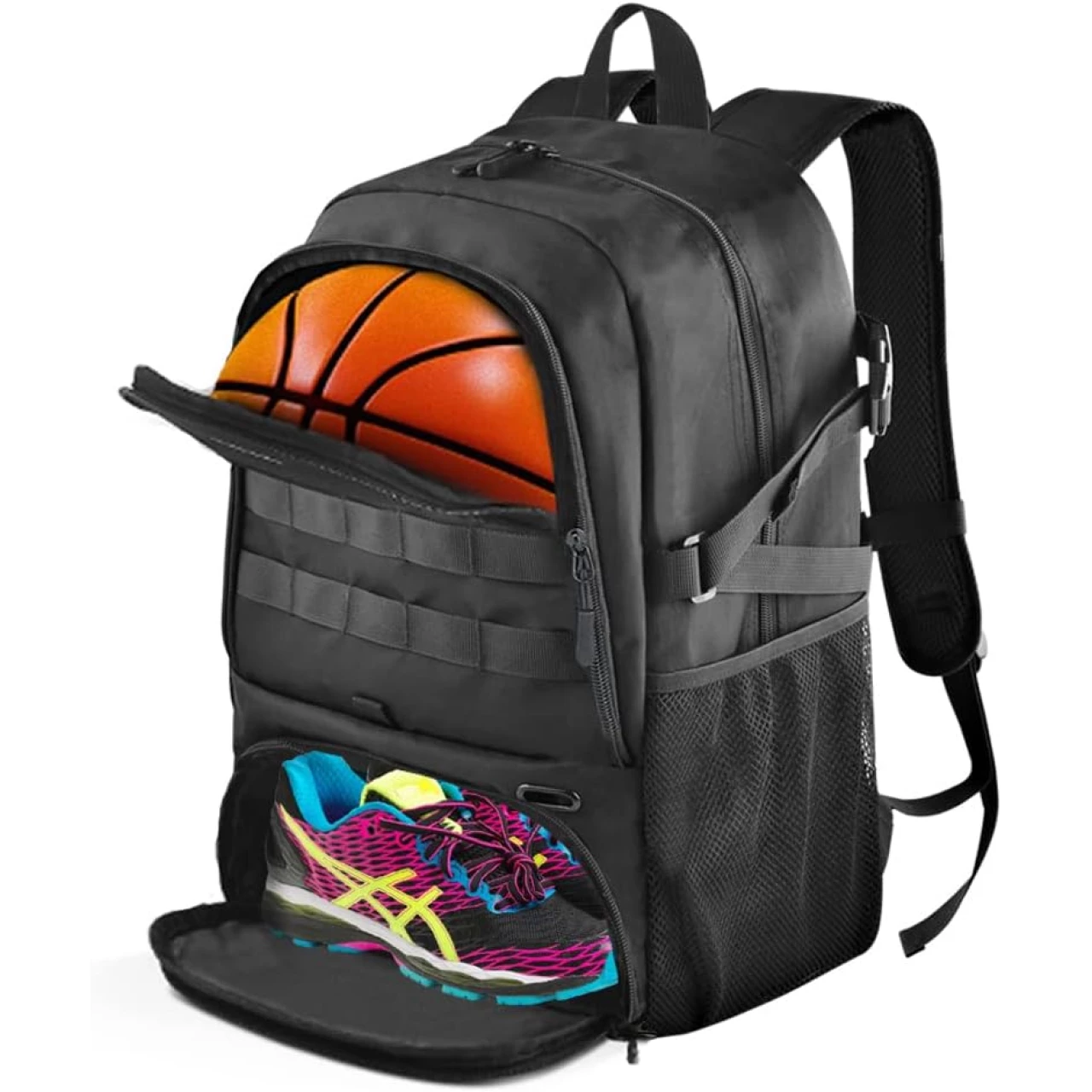 BROTOU Basketball Bag, Soccer Backpack for adult, Volleyball Football Backpack Sports Gym Bag with Shoe and Ball Compartment for Men/Women