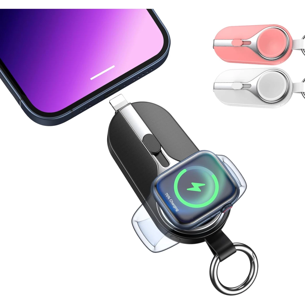 EMNT Keychain Portable Charger for iPhone and Apple Watch