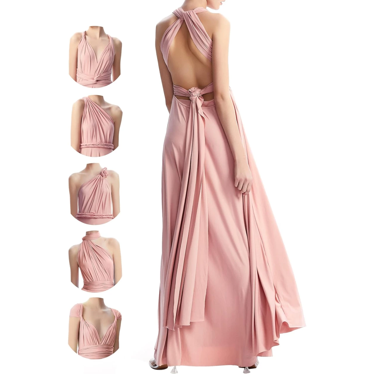 Infinity Dresses for Bridesmaids,Wedding Guest Dresses for Women,Plus Size Wrap Dress Long Maxi Convertible Multiway Dresses