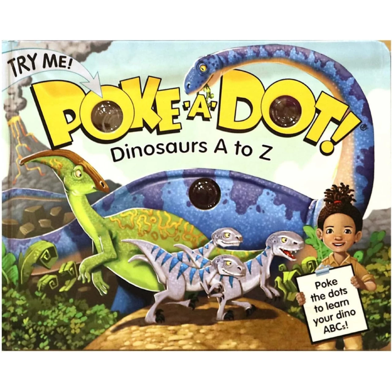 Melissa &amp; Doug Children&rsquo;s Book - Poke-A-Dot: Dinosaurs A to Z (Board Book with Buttons to Pop)