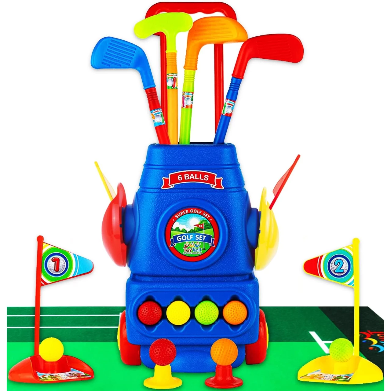 ToyVelt Toddler Golf Set - Kids Golf Clubs