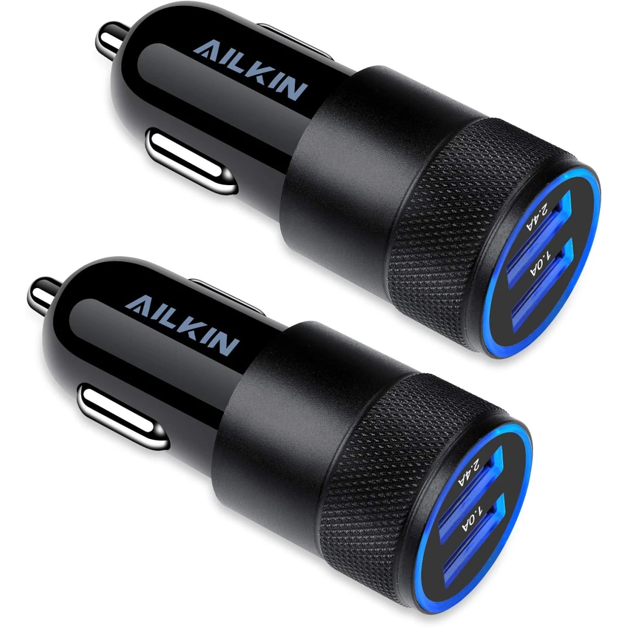 Car Charger, [2Pack/3.4a] Fast Charge Dual Port USB Cargador Carro Lighter Adapter for iPhone 14 13 12 11 Pro Max X XR XS 8 Plus 6s, iPad, Samsung Galaxy S22 S21 S10 Plus S7 j7 S10e S9 Note 8, LG, GPS