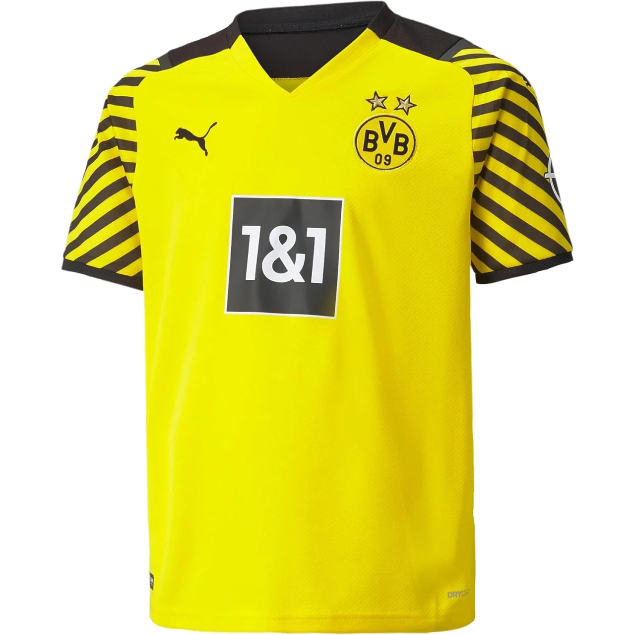 PUMA Kid&rsquo;s Borussia Dortmund 2021-22 Home Soccer Jersey (Cyber Yellow-Puma Black, X-Large)