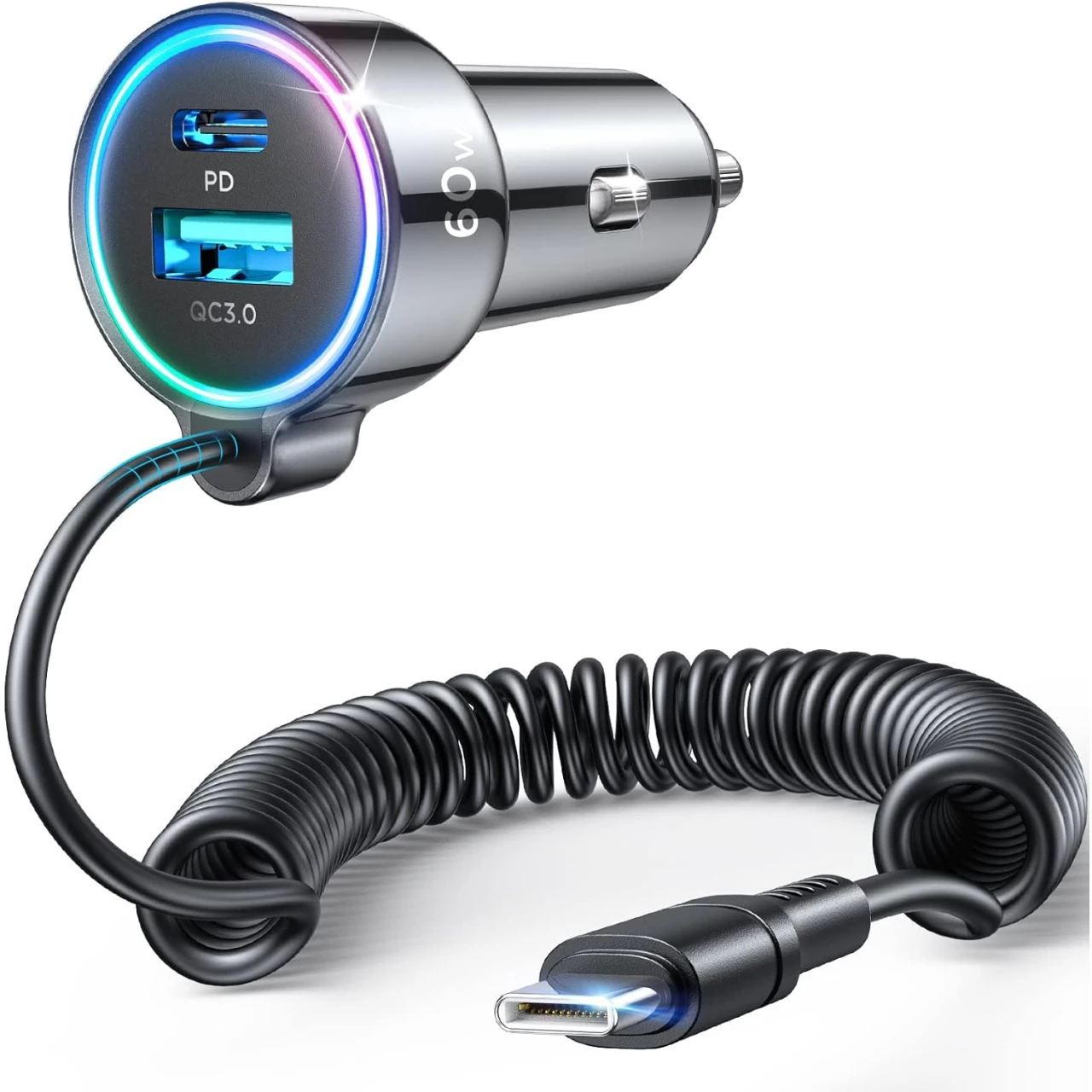 USB C 60W Super Fast Car Charger