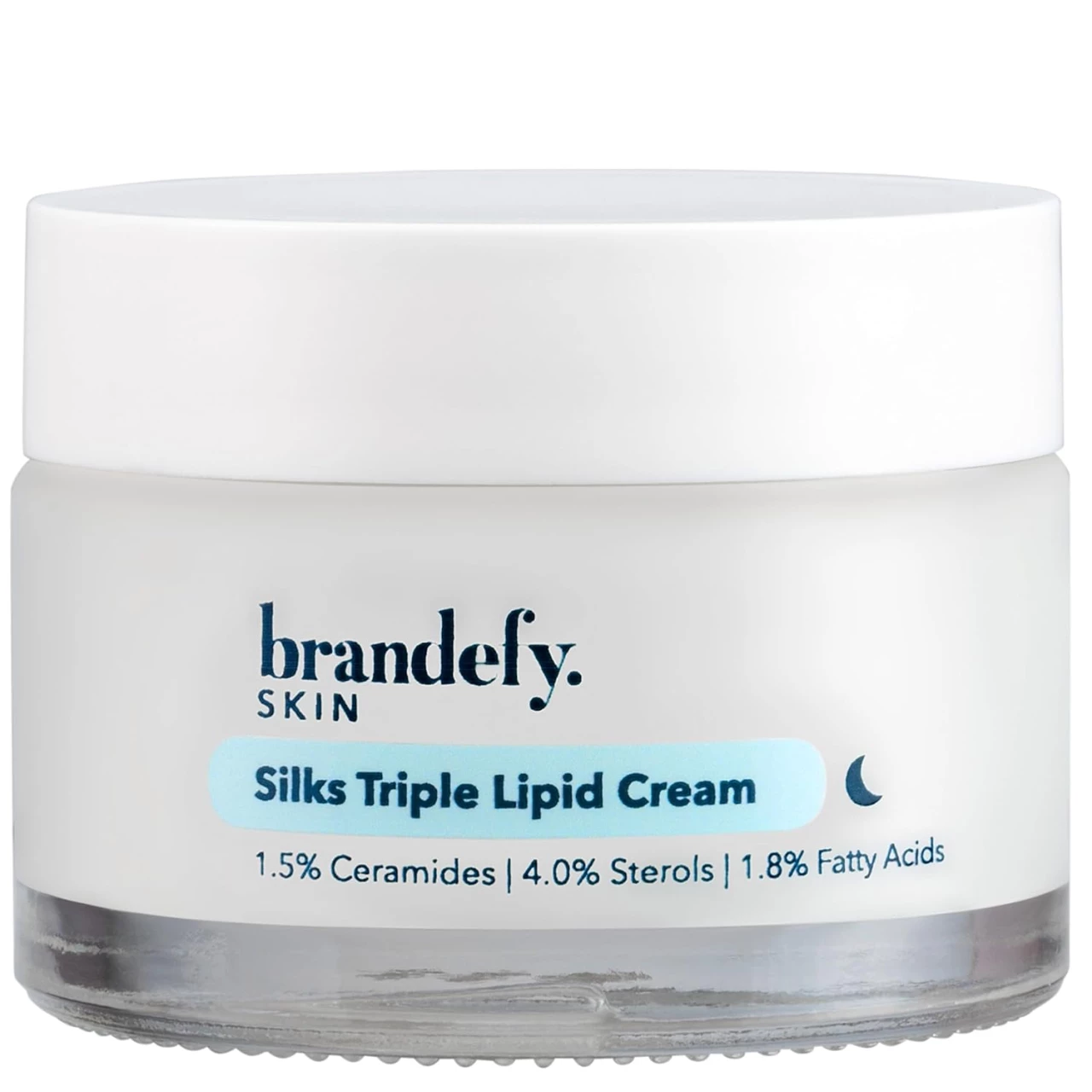Brandefy Silks Triple Lipid Peptide Cream – Restore + Protect, Skin Barrier Repair Cream with 1.5% Pure Ceramides, Squalane Oil, 4.0% Pomegranate Sterols, 1.8% Fatty Acids, 1.6oz, Made In The USA