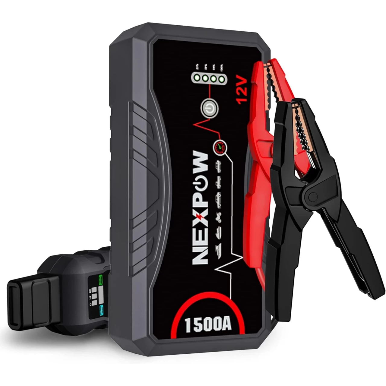 NEXPOW Car Jump Starter, 1500A Peak 12800mAh Battery Starter Q10S