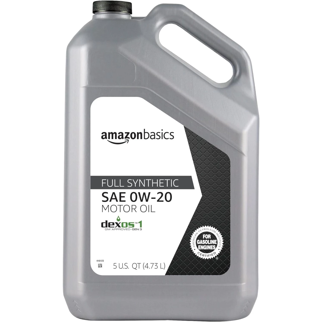 Amazon Basics Full Synthetic Motor Oil - 0W-20 - 5 Quart