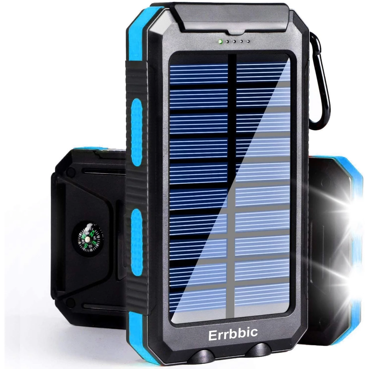 ERRBBIC Solar Power Bank Portable Charger 20000mah Waterproof Battery Backup Charger