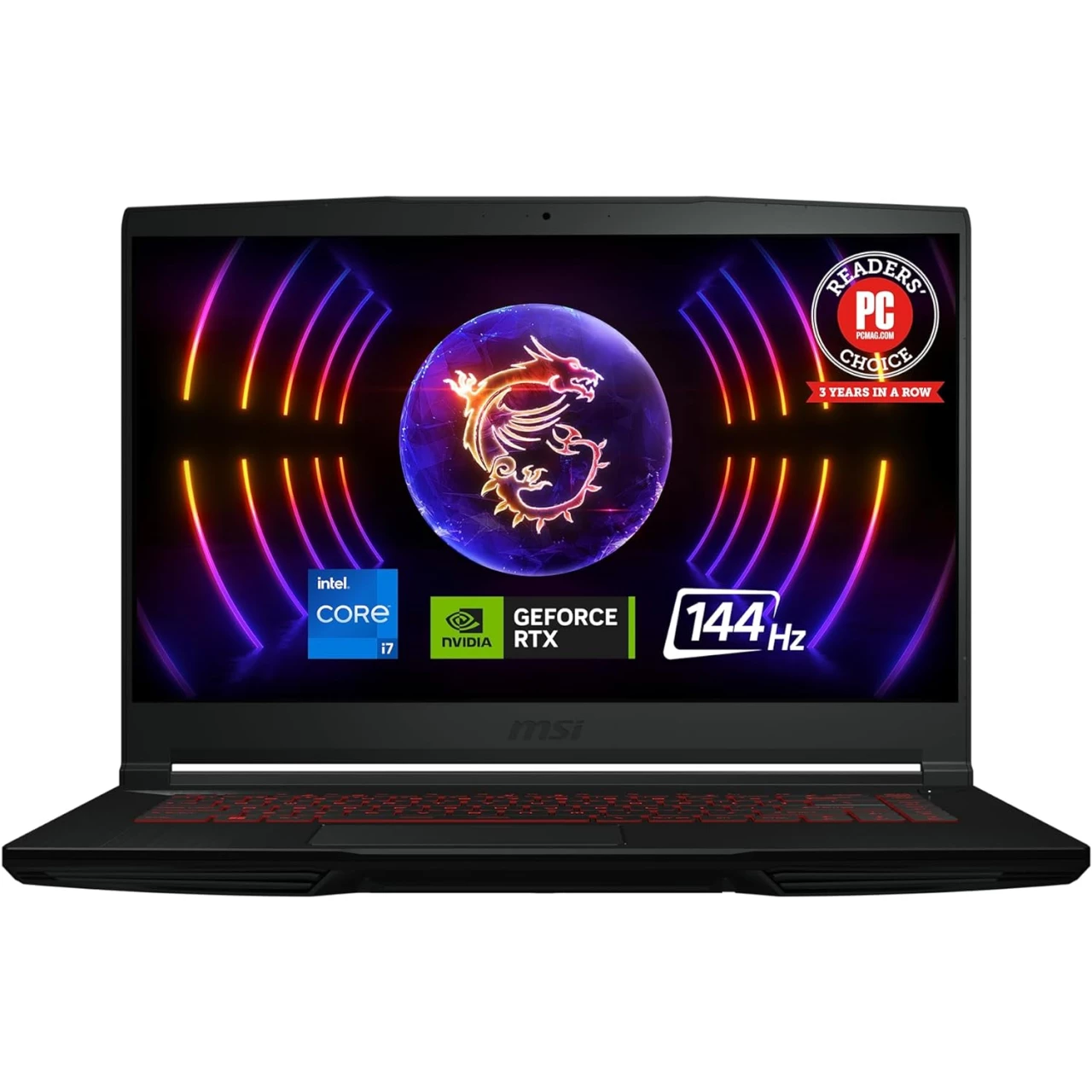 MSI Thin GF63 15.6&quot; 144Hz Gaming Laptop: 12th Gen Intel Core i7, NVIDIA GeForce RTX 4050, 16GB DDR4, 512GB NVMe SSD, Type-C, Cooler Boost 5, Win11 Home: Black 12VE-066US