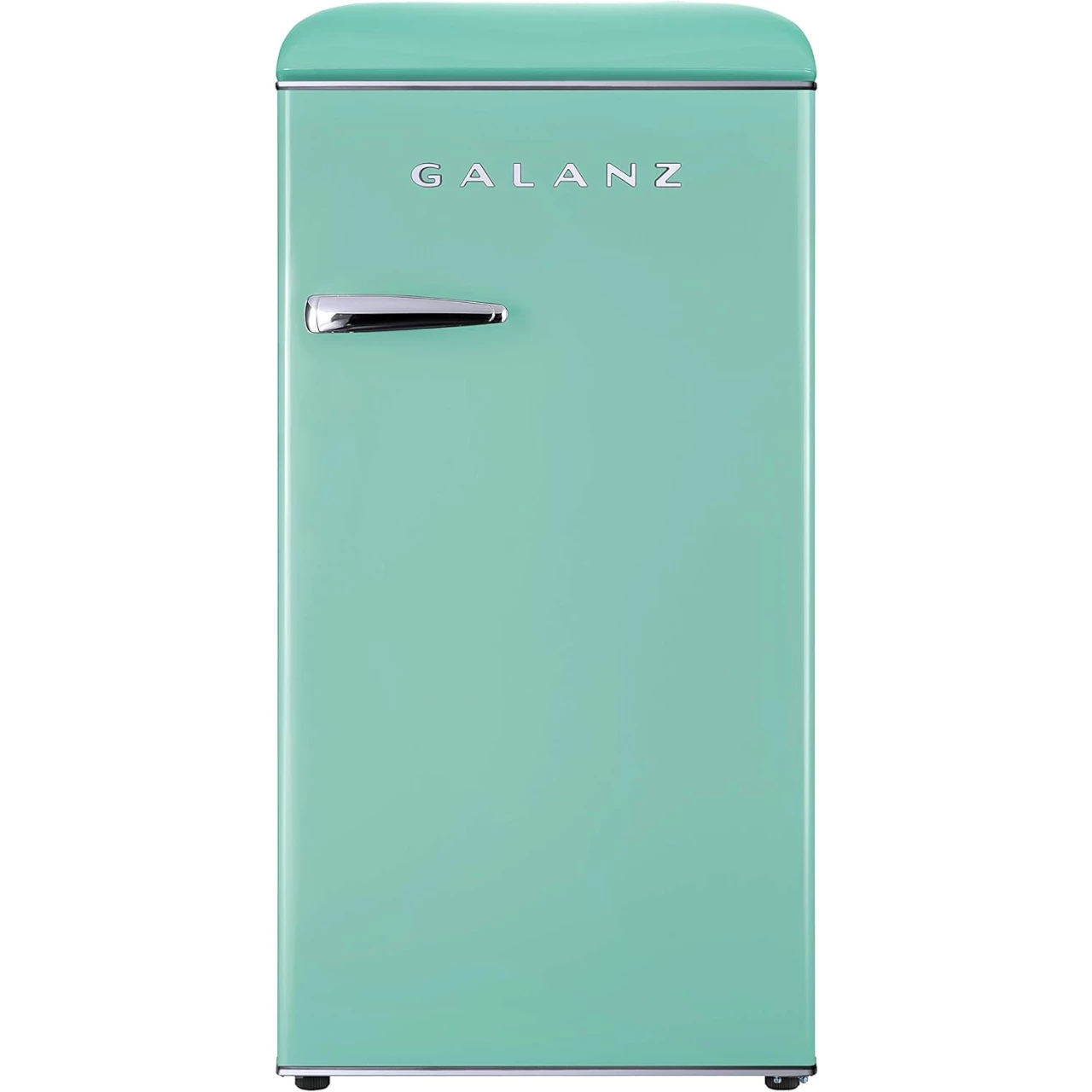 Galanz GLR33MGNR10 Retro Compact Refrigerator, Single Door Fridge, Adjustable Mechanical Thermostat with Chiller, Green, 3.3 Cu Ft