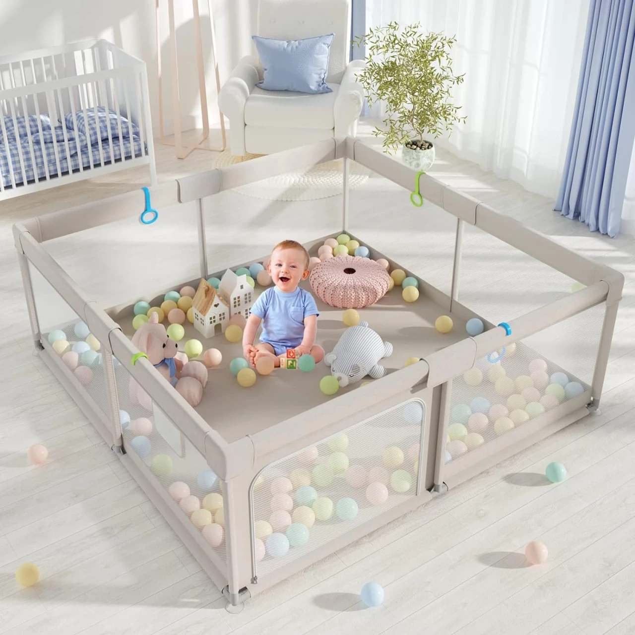 Baby Playpen, Playpen for Babies and Toddlers, Extra Large Playpen