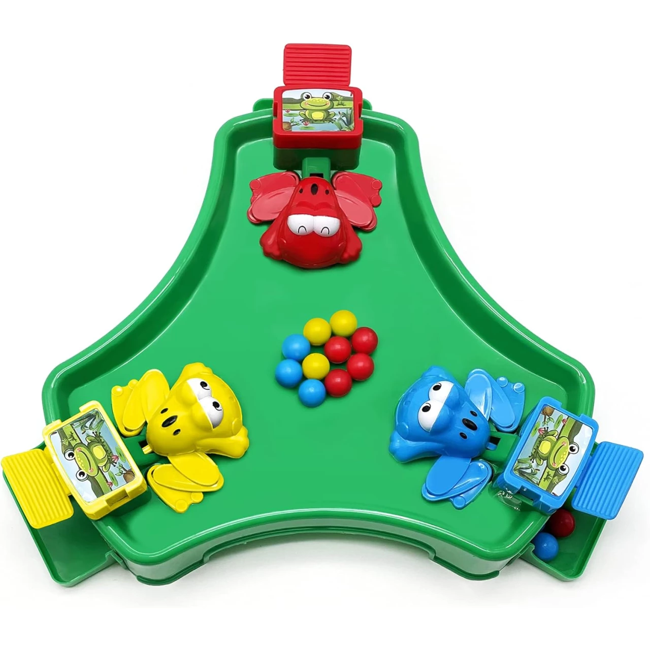 Hungry Frogs Board Game – Intense Game of Quick Reflexes – Pre-School Game for Ages 3 and Up; for 2 to 3 Players