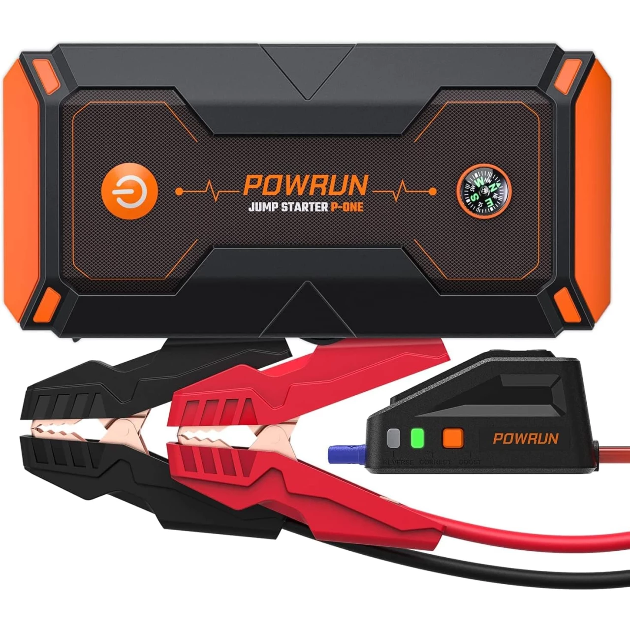 Powrun P-ONE Jump Starter, 2000A Portable Jump Box - Car Jump Starter Battery Pack