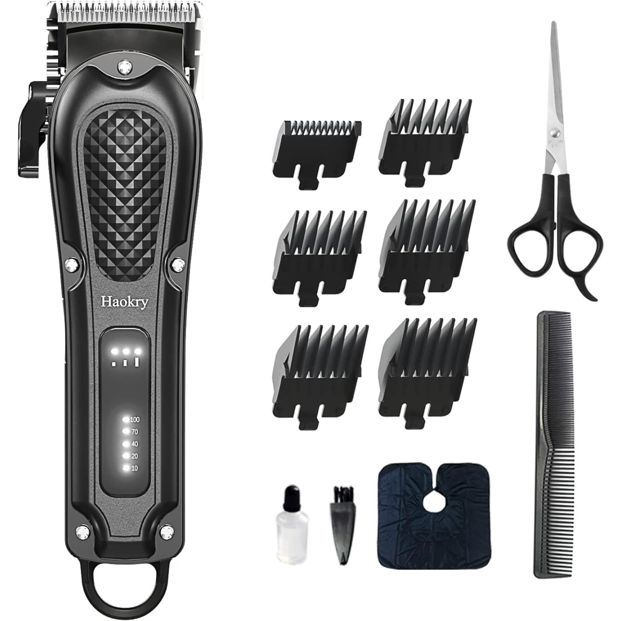 Haokry Hair Clippers for Men Professional - Cordless&amp;Corded Barber Clippers for Hair Cutting &amp; Grooming, Rechargeable Beard Trimmer