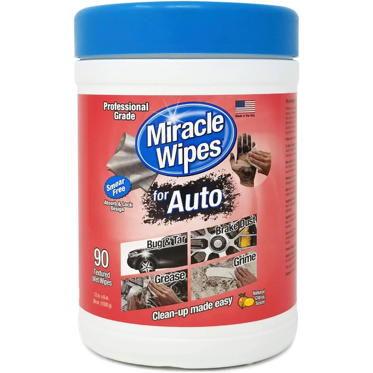 MiracleWipes for Automotive, All Purpose Cleaning Wipes