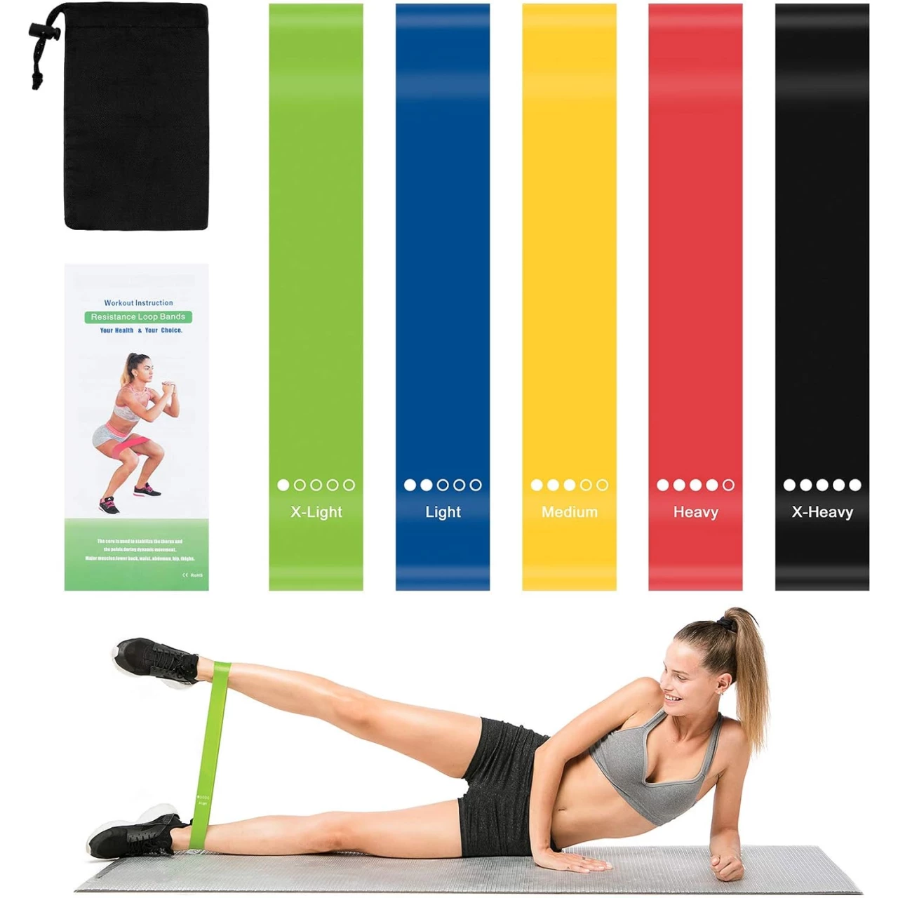 Portzon Resistance Loop Exercise Bands