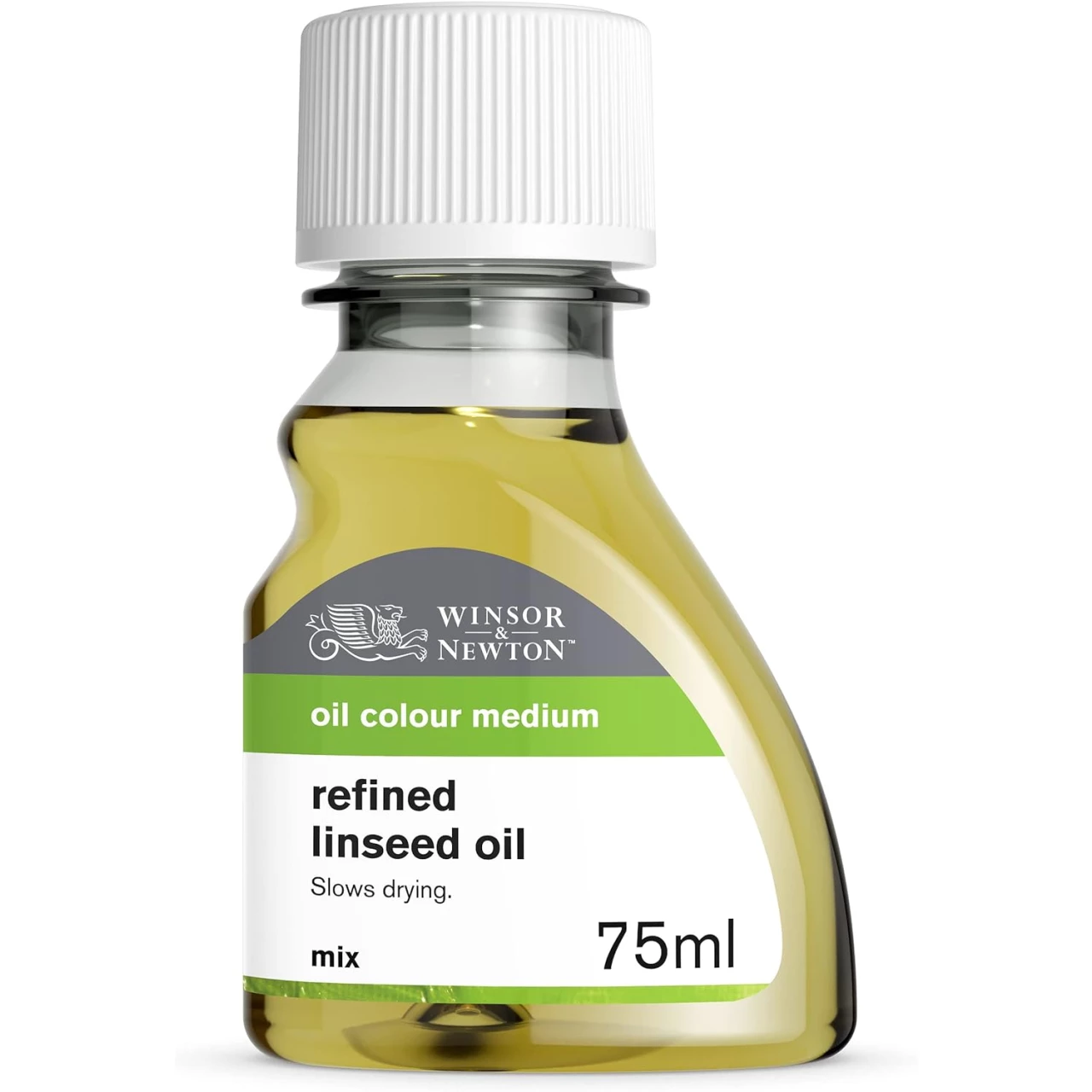 Winsor &amp; Newton Refined Linseed Oil, 75ml (2.5oz) Bottle