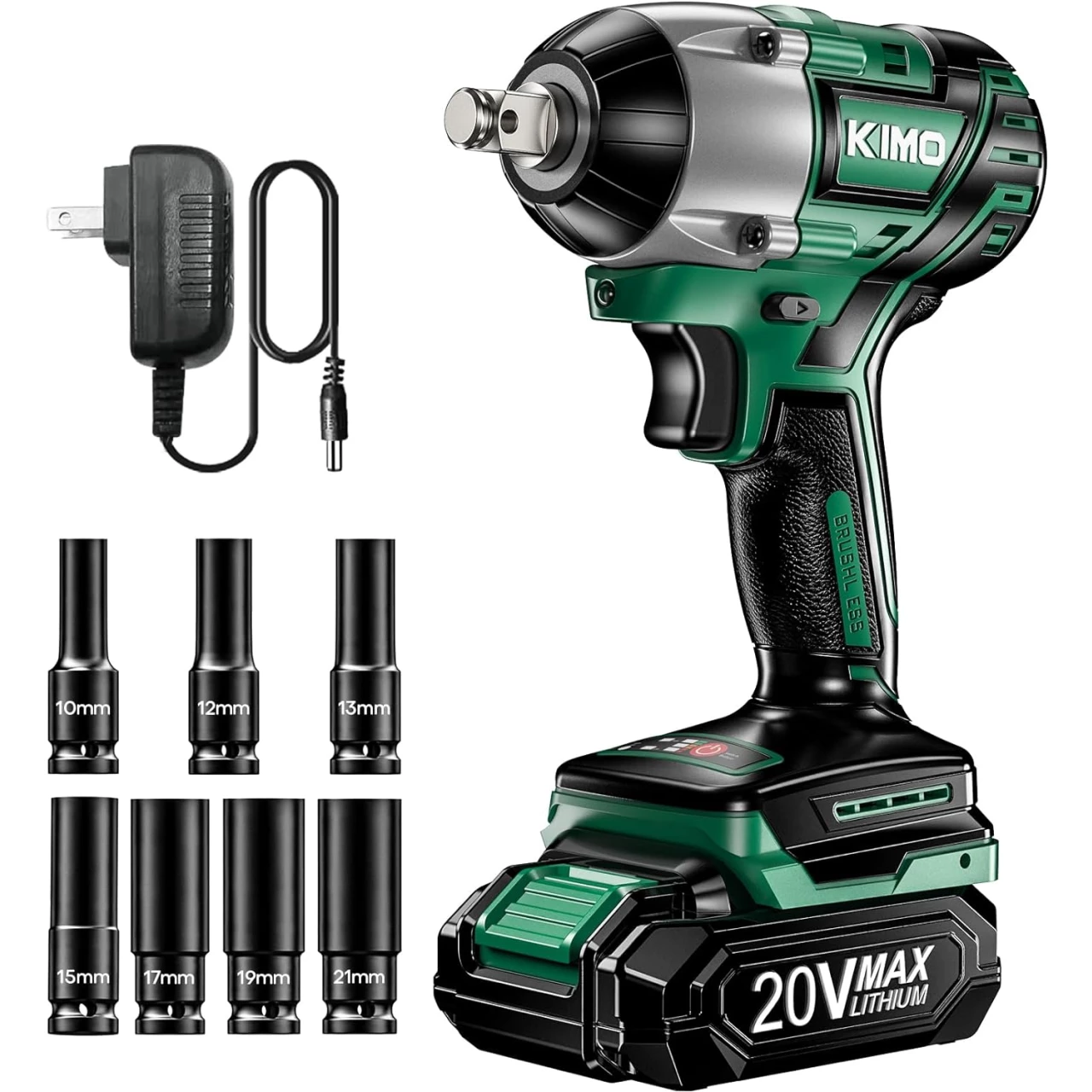 KIMO Cordless Impact Wrench 1/2 Inch