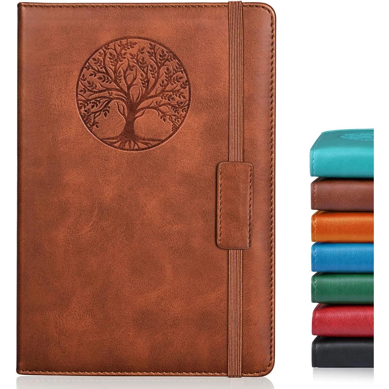 Hardcover Leather Lined Journal Notebook