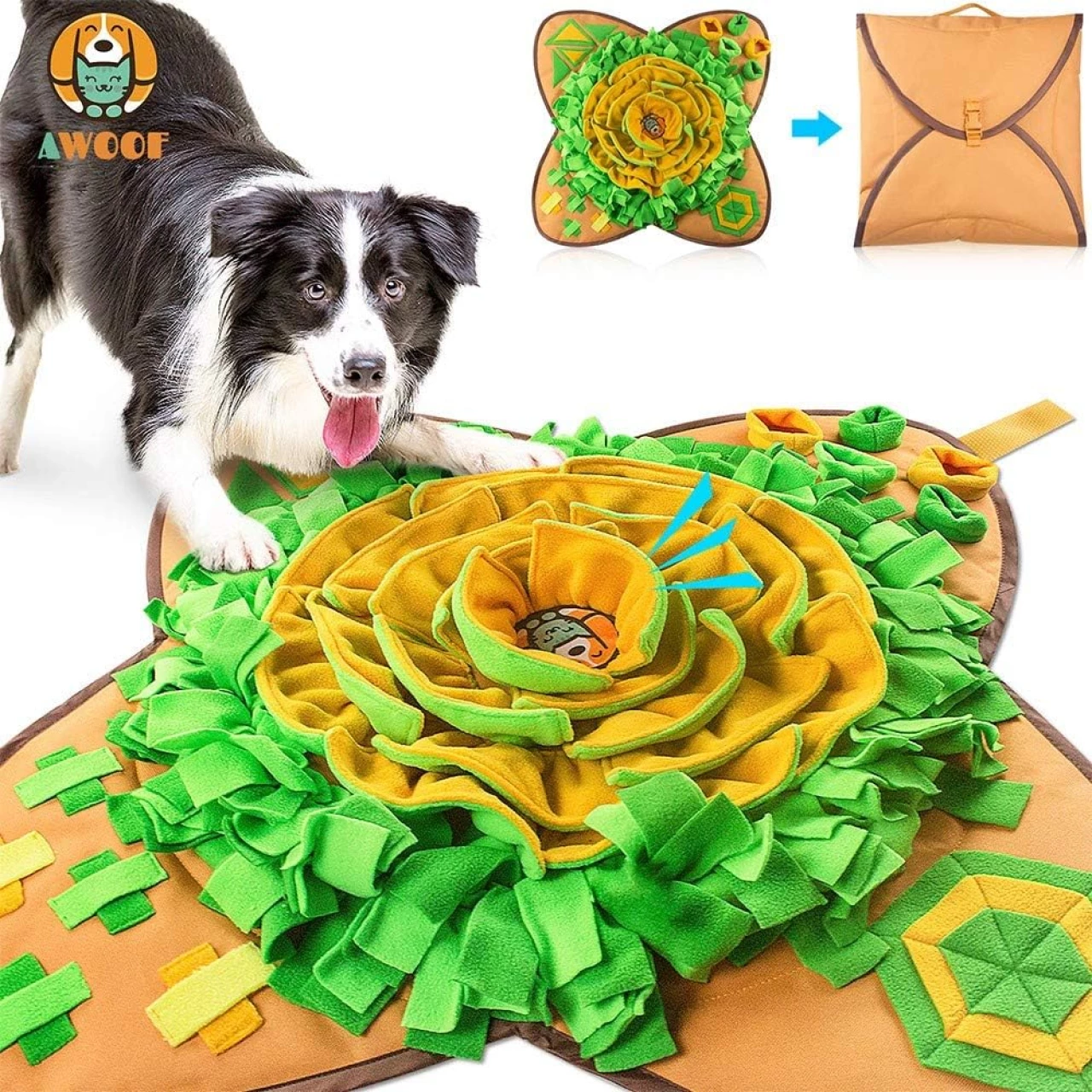 AWOOF Snuffle Mat Pet Dog Feeding Mat