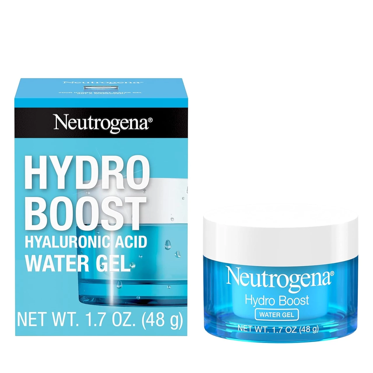 Neutrogena Hydro Boost Hyaluronic Acid Hydrating Water Gel Daily Face Moisturizer for Dry Skin, 1.7 fl. Oz