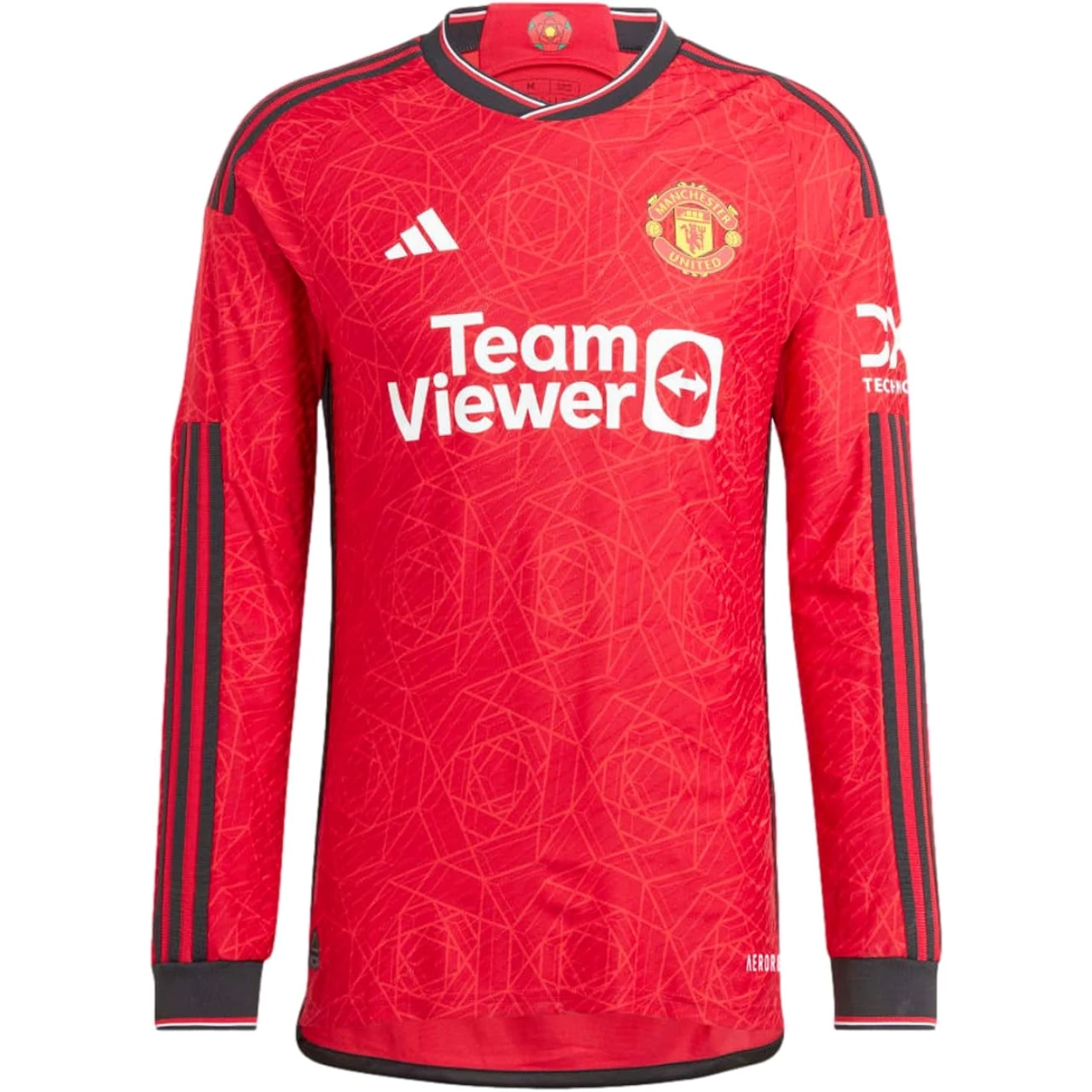 adidas Men&rsquo;s Soccer Manchester United 23/24 Long Sleeve Home Jersey - Unique Design, Comfortable Fit