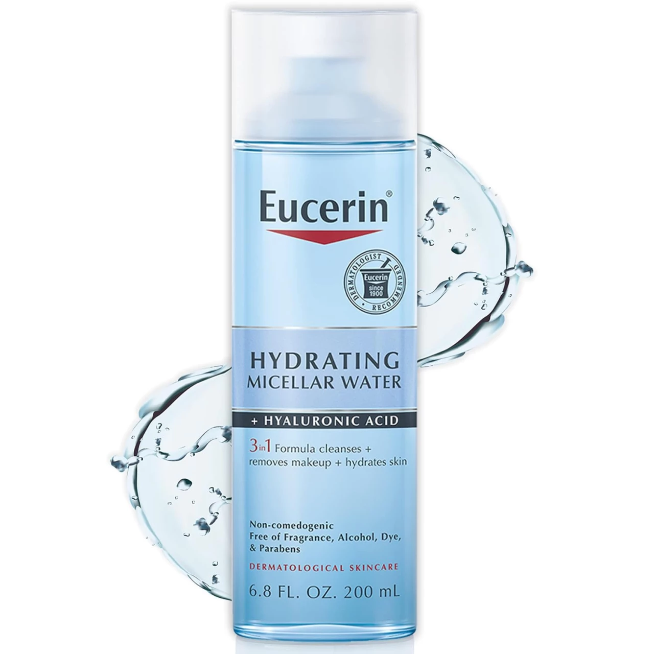 Eucerin Hydrating 3-in-1 Micellar Water, Formulated with Hyaluronic Acid