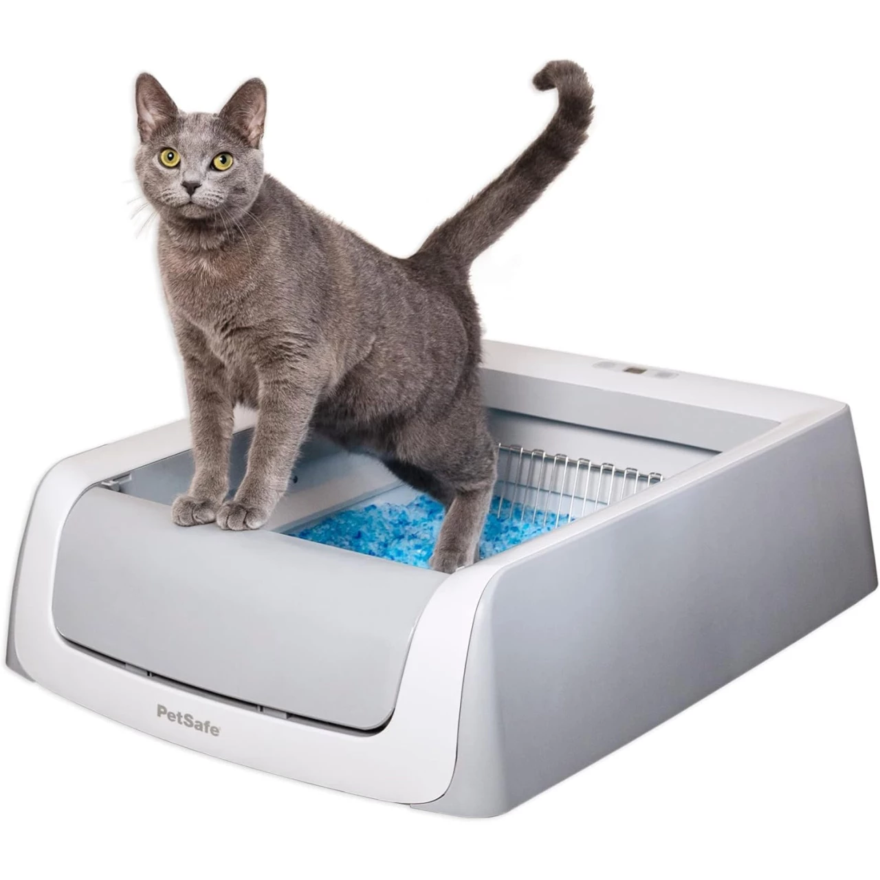 PetSafe ScoopFree Complete Plus Self-Cleaning Cat Litterbox - Never Scoop Litter Again - Hands-No Cleanup With Disposable Crystal Tray - Less Tracking, Better Odor Control - Includes Disposable Tray