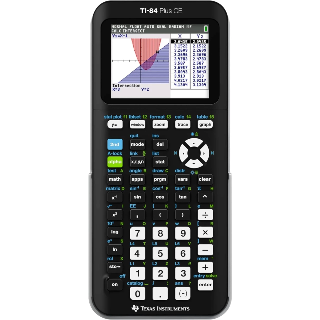 Texas Instruments TI-84 Plus CE Color Graphing Calculator, Black 7.5 Inch