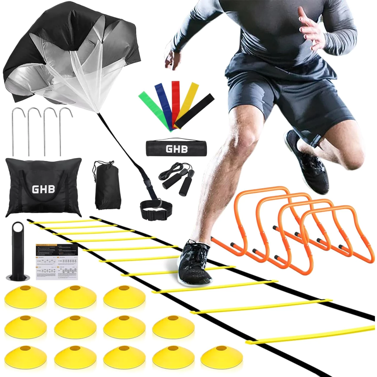 GHB Agility Ladder,Football Training Equipment Set