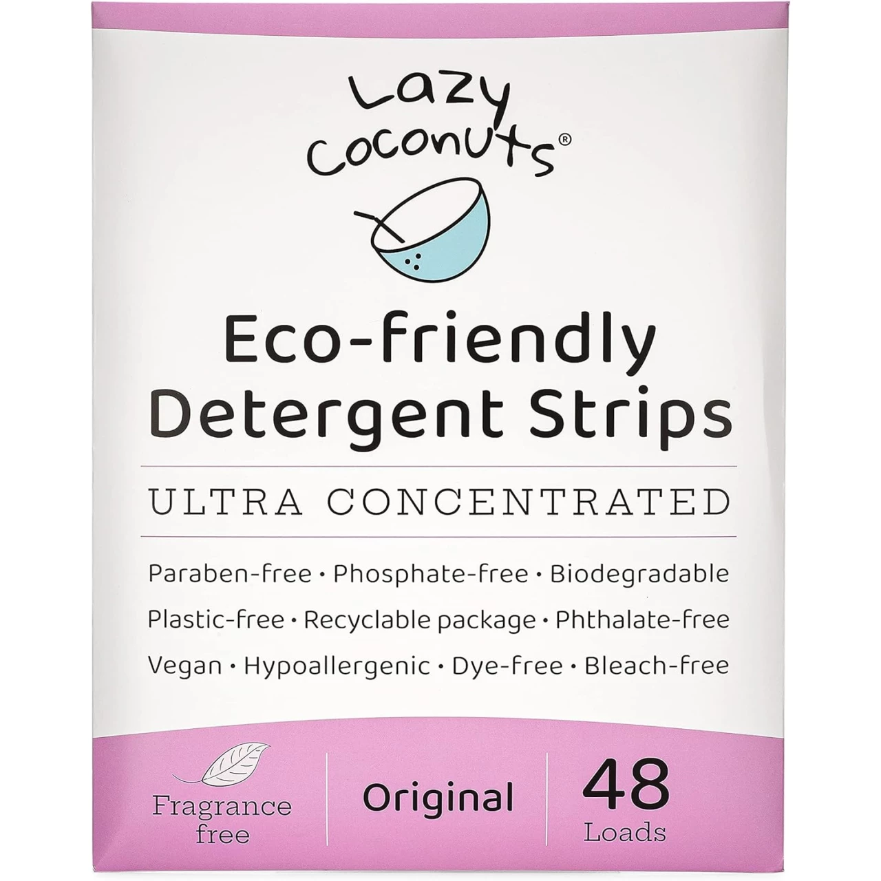 LAZY COCONUTS Eco Friendly Laundry Detergent Strips