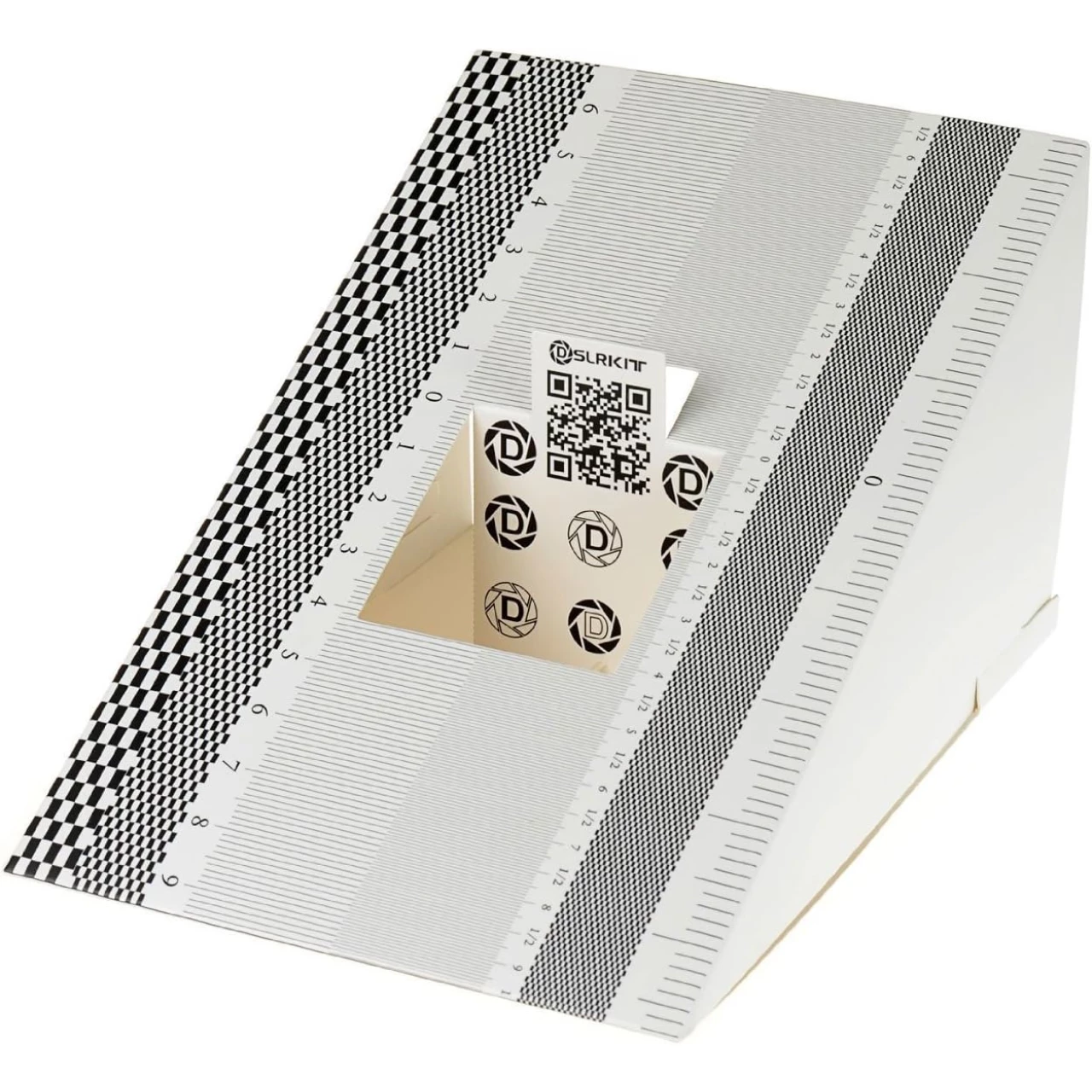 DSLRKIT Lens Focus Calibration Tool Alignment Ruler Folding Card(Pack of 2)