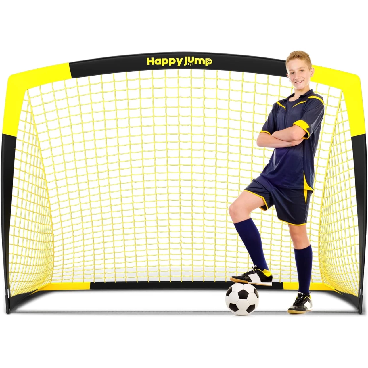 Soccer Goal Pop Up Foldable Soccer Net for Backyard
