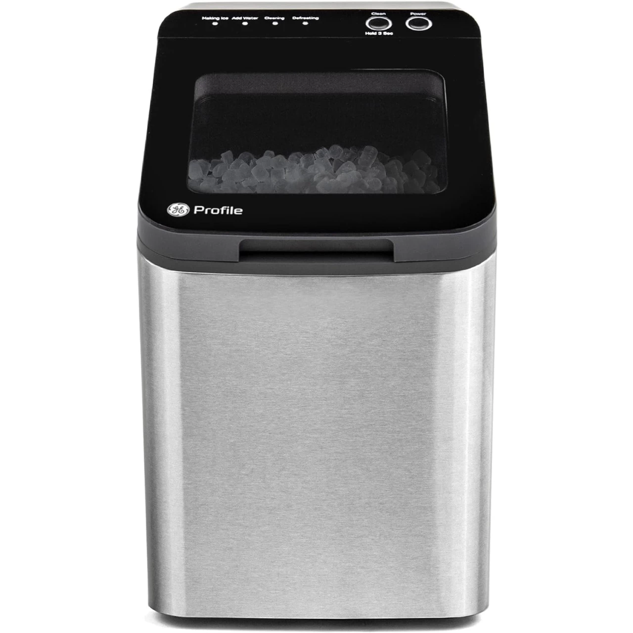 GE Profile Opal 1.0 Nugget Ice Maker| Countertop Pebble Ice Maker | Portable Ice Machine Makes up to 34 lbs. of Ice Per Day | Stainless Steel Finish