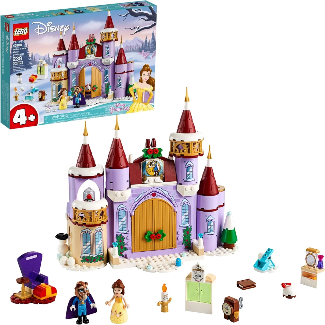 LEGO Disney Belle’s Castle Winter Celebration (43180) Disney Princess Building Kit