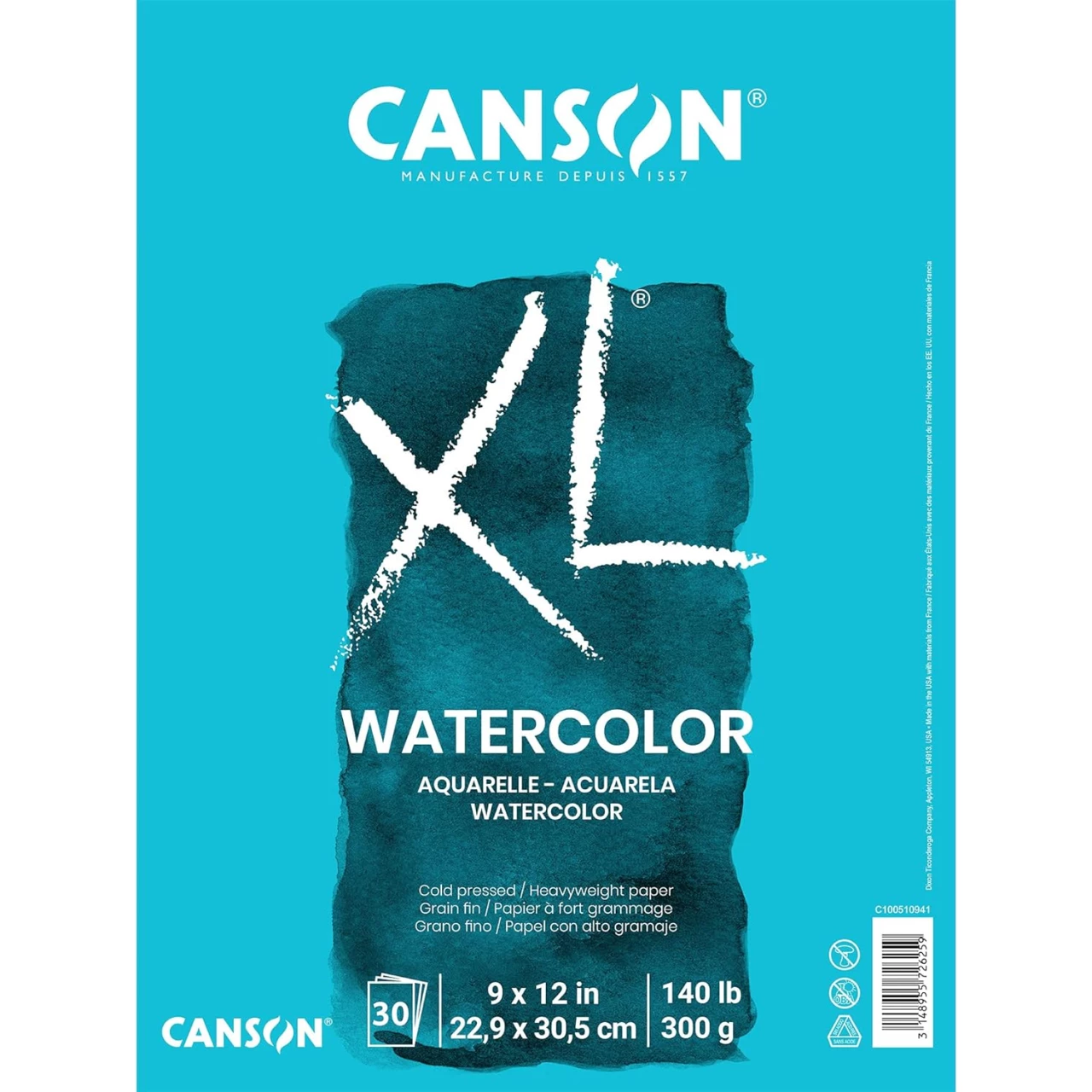 Canson XL Watercolor Textured Paper Pad