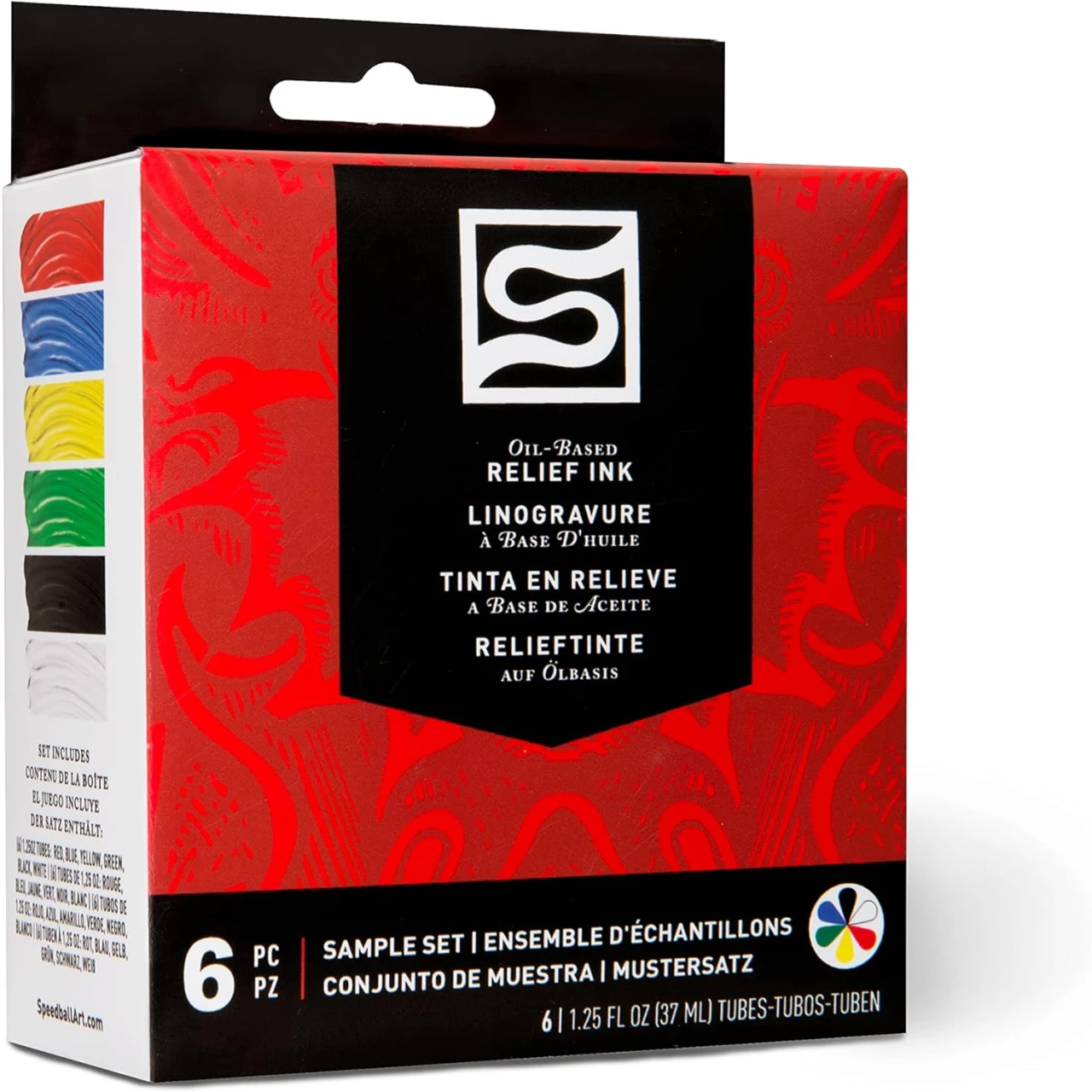 Speedball 3476 Oil-Based Block Printing Ink Starter Set