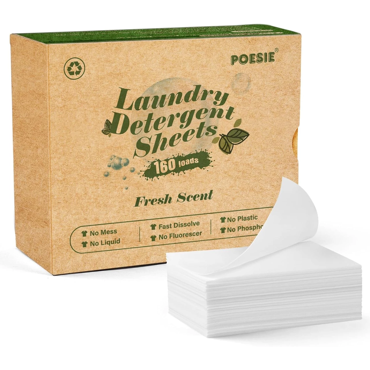 Poesie Laundry Detergent Sheets Eco-Friendly